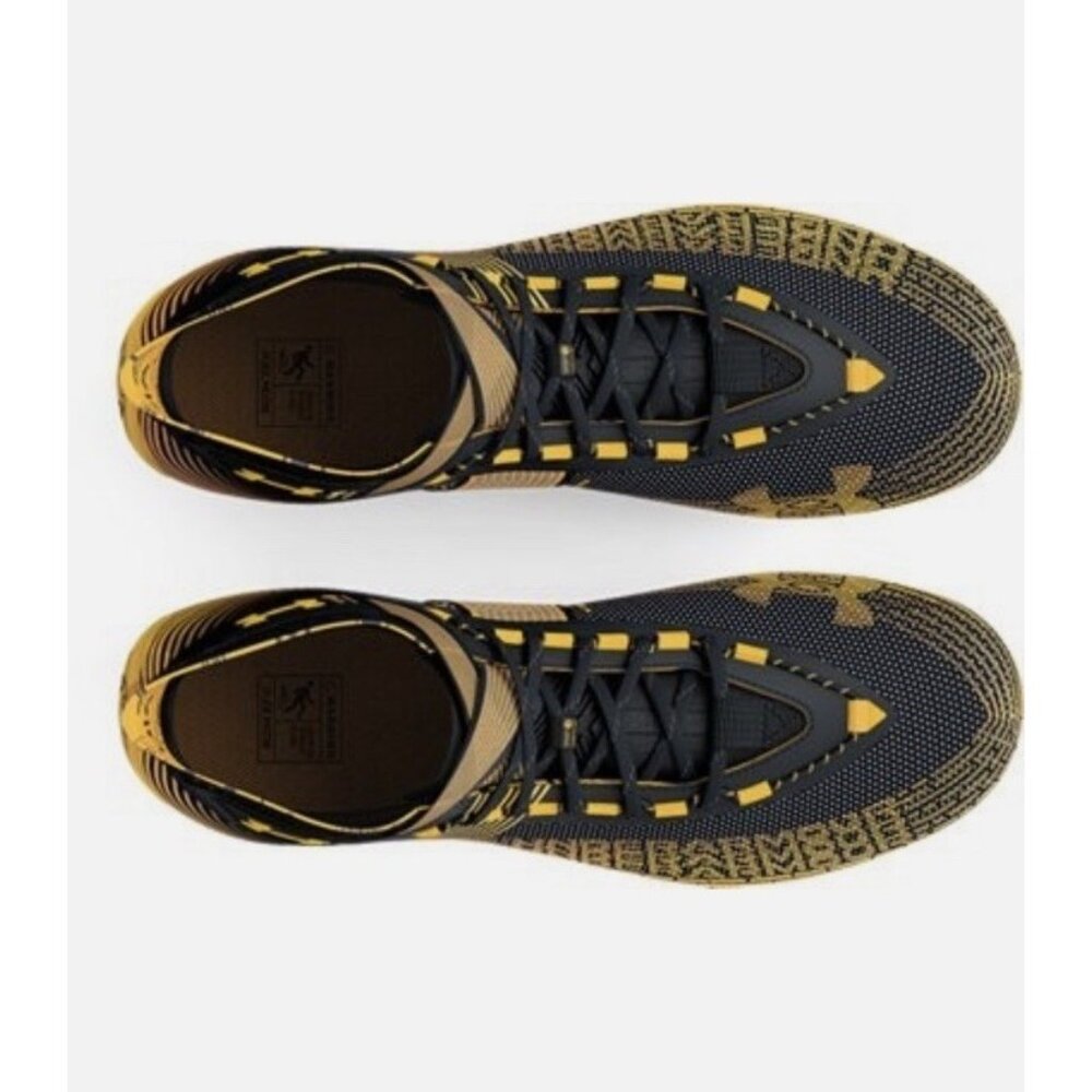 Under Armour Men's Highlight MC Football Cleats Black & Gold Steeltown Size 9 - Picture 3 of 6